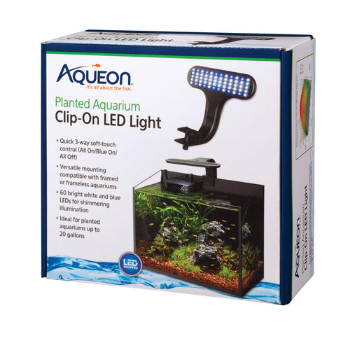 Aqueon Freshwater Aquarium Clip-On LED Lights (2-Way) (2-Way)