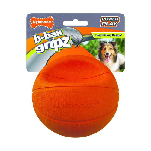 Nylabone Power Play Dog Basketball B-Ball Gripz (4.5)