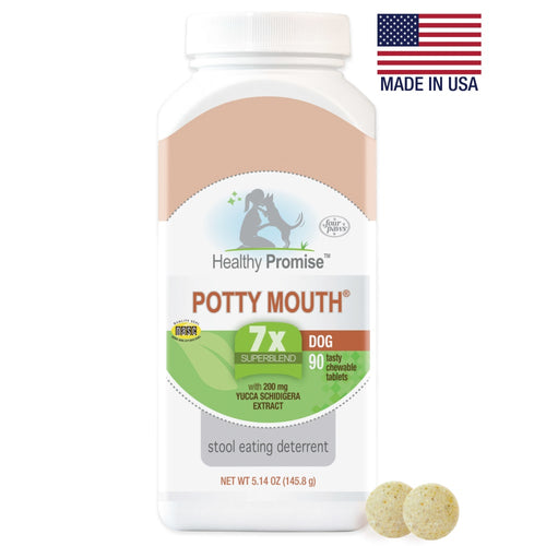 Four Paws Healthy Promise Potty Mouth Tablets - Coprophagia Stool Eating Deterrent for Dogs