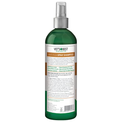 Vets Best Natural Anti-Flea Easy Spray Shampoo (16oz)