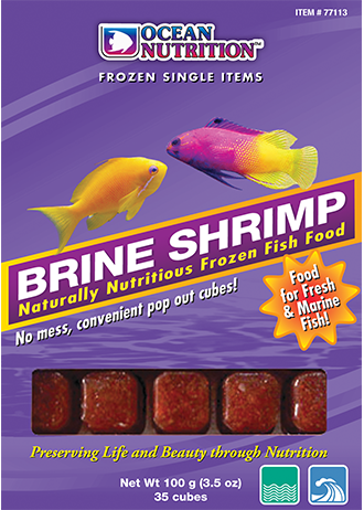 Ocean Nutrition Frozen Brine Shrimp (3.5 oz (100 g))