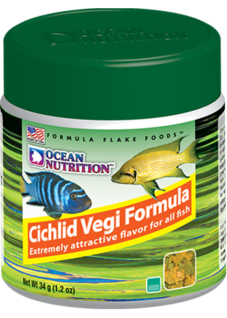 Ocean Nutrition Cichlid Vegi Flakes Fish Food