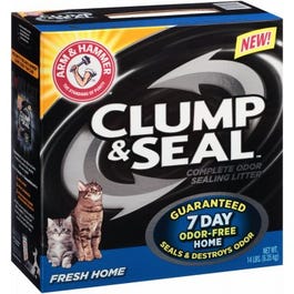 Cat Litter, Fresh Home Clump & Seal, 14-Lbs.