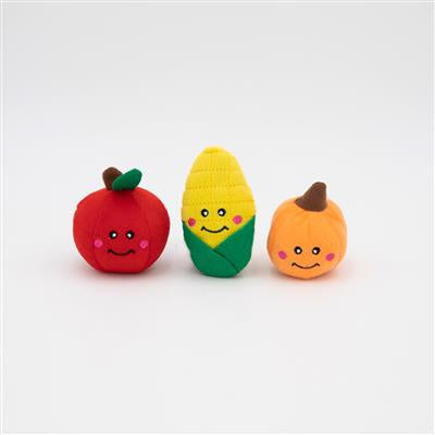 Zippy Paws Miniz Fall Harvest 3 Pack