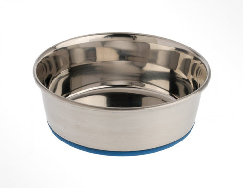 OurPets Premium Rubber-Bonded Stainless Steel Bowl (4.5-qt)