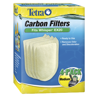 Tetra Whisper® EX Carbon Filter Replacement Cartridges (Medium 4 count)