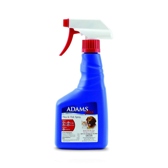 Adams Plus Spot On Flea & Tick Spray for Cats & Dogs