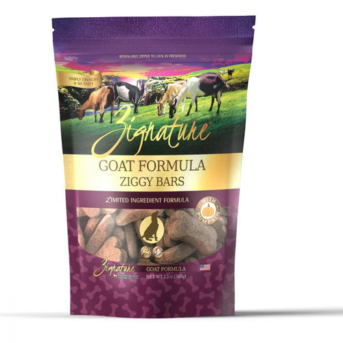 Zignature Zssential Ziggy Bars Goat Formula Dog Treats