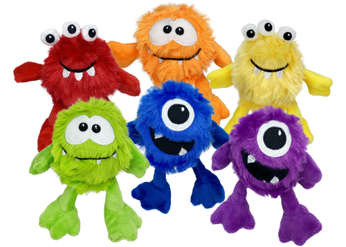 Mulitpet Plush Monsters Mini Dog Toy