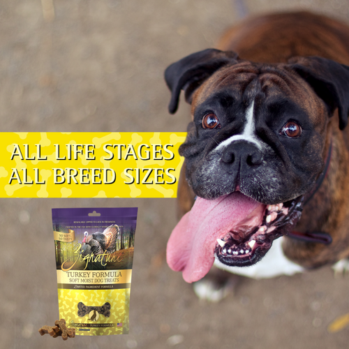 Zignature Turkey Formula Soft Moist Treats for Dogs