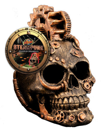 Zoo Med Steampunk Aquarium Ornaments Skull