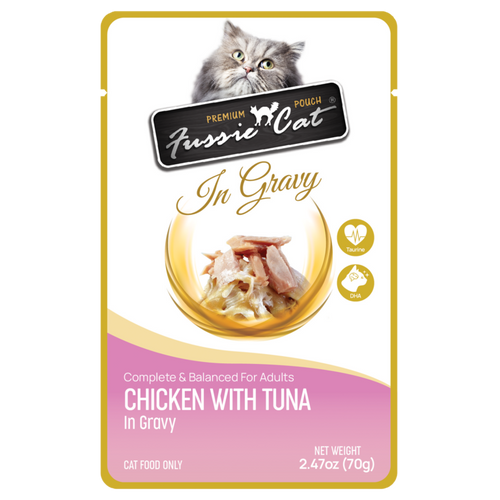 Fussie Cat Chicken with Tuna in Gravy Cat Food