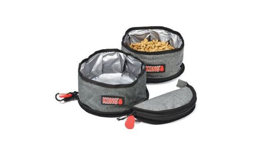 KONG Travel Fold-Up Dog Bowl (Travel Fold-Up)