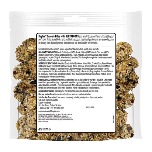 Kaytee Granola Bites with Superfoods Cranberry Apple and Flax