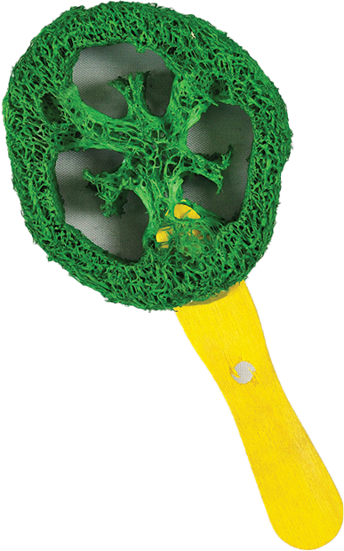 A & E Cage Loofah Lolipop Small Animal Toy