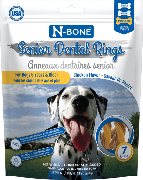 N-Bone® Senior Dental Rings Chicken Flavor (9.8 Oz.)