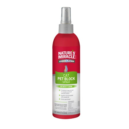 Nature’s Miracle Advanced Platinum Cat Pet Block Repellent Spray (8-oz)