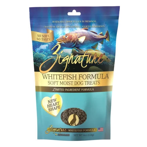 Zignature Whitefish Formula Soft Moist Treats for Dogs