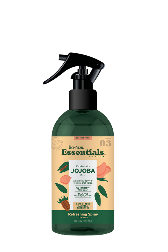 Tropiclean Essentials Jojoba Deodorizing Spray for Dogs