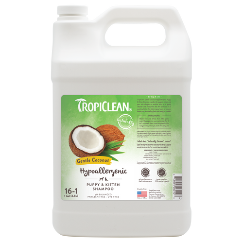 TropiClean Gentle Coconut Hypoallergenic Puppy & Kitten Shampoo