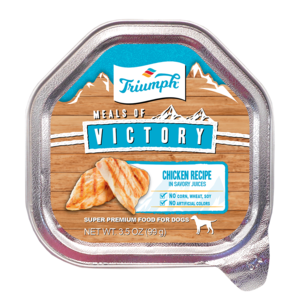 Triumph Meals of Victory Chicken Recipe Wet Dog Food Cups (3.5-oz)