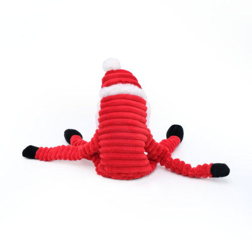 ZippyPaws Holiday Crinkle Santa Dog Toy