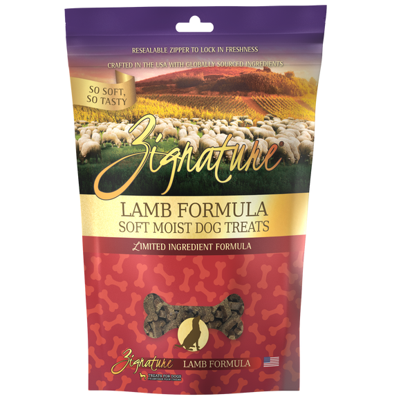 Zignature Soft Moist Dog Treats Lamb Formula (4-oz)