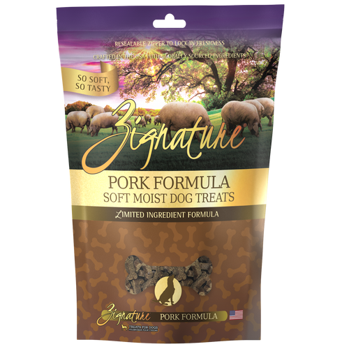 Zignature Pork Formula Soft Moist Treats for Dogs