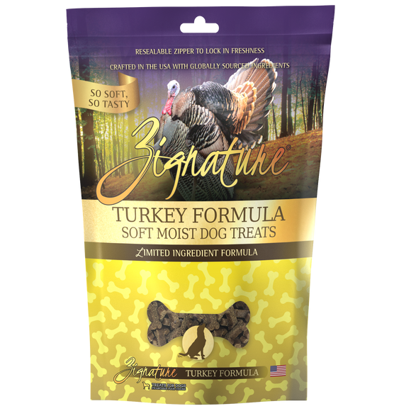 Zignature Turkey Formula Soft Moist Treats for Dogs