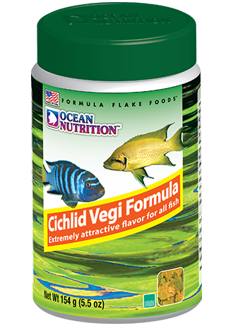 Ocean Nutrition Cichlid Vegi Flakes Fish Food