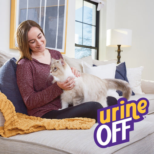 Urine Off Cat & Kitten Formula With Hard Surface Sprayer & Carpet Applicator Cap (32 Oz)