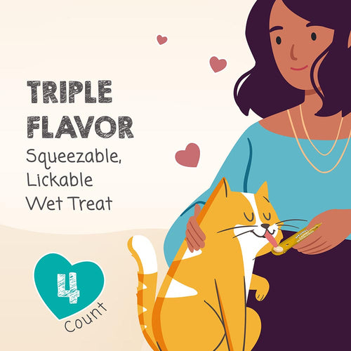 Meowee! Savory Spoonables with Chicken, Salmon + Duck Wet Treats for Cats