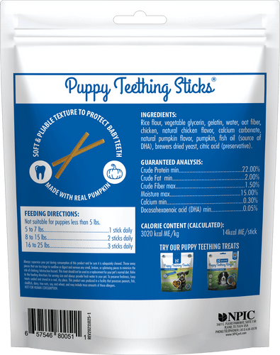N-Bone® Puppy Teething Sticks Pumpkin Flavor