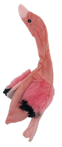 Dogline Flamingo Crinkle Dog Toy