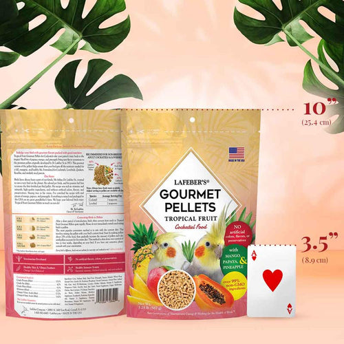 Lafeber Company Cockatiel Tropical Fruit Gourmet Pellets