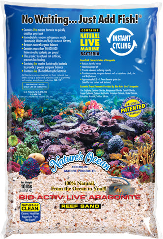 Nature's Ocean Bio Activ Live Aragonite Sand for Aquariums