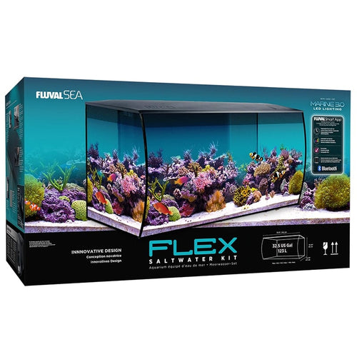 Fluval Flex Aquarium Kit, 32.5 US Gal / 123 L, Black