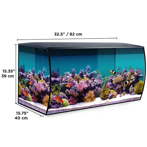 Fluval Flex Aquarium Kit, 32.5 US Gal / 123 L, Black