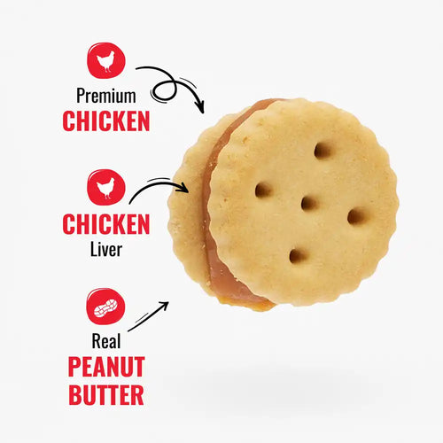 Good ‘n’ Tasty® Triple Flavor Stacks with Peanut Butter Dog Treats