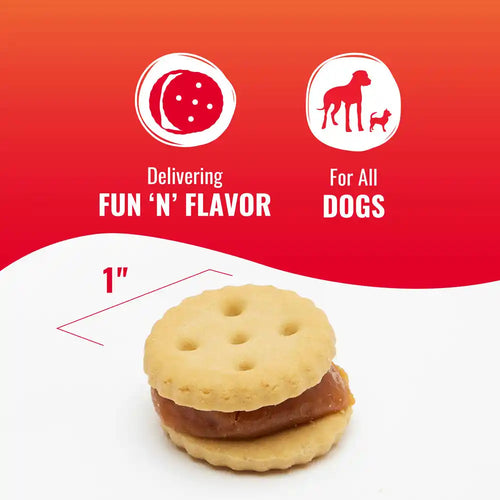 Good ‘n’ Tasty® Triple Flavor Stacks with Peanut Butter Dog Treats