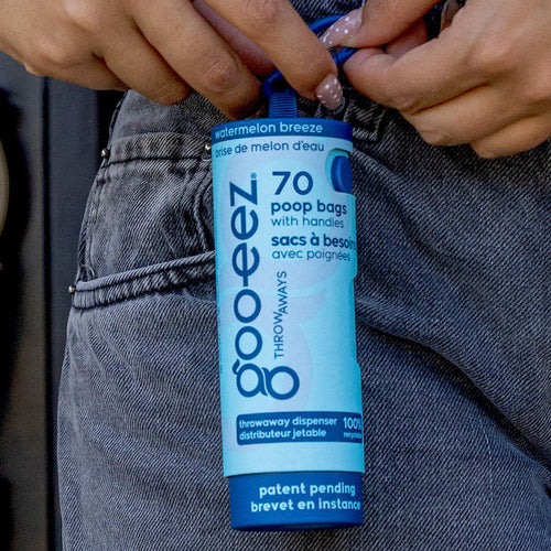 Goo-eez Throwaways Poop Bag Dispenser - Watermelon Breeze (70 Bags)