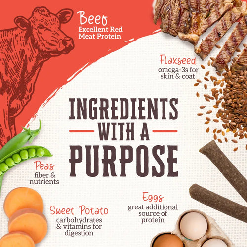Wholesomes Rewards Chewy Beef Mini Sticks For Dogs