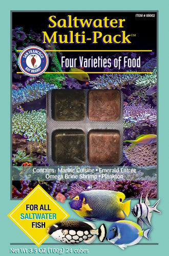 San Francisco Bay Brand Saltwater Multi-Pack™ Fish Food Frozen Natural Formulated Diets