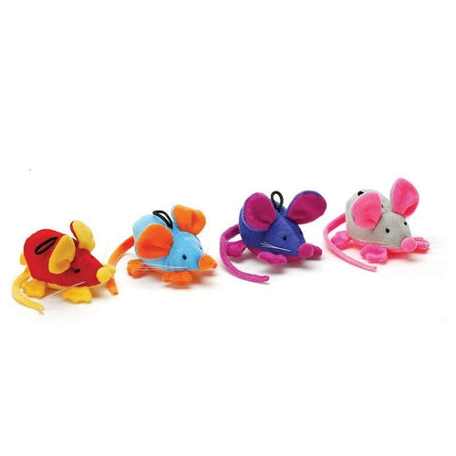 SPOT RATTLE CLATTER MOUSE W/CATNIP (9 IN, ASSORTED)