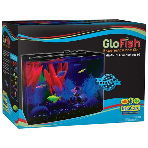 GLOFISH CRESCENT AQUARIUM KIT (3 GALLON)