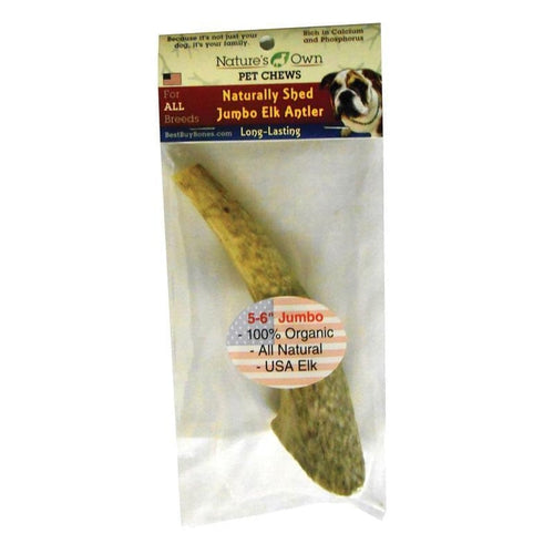 Nature's Own Naturally Shed Antler Dog Chew (7-9 INCH/REGULAR)