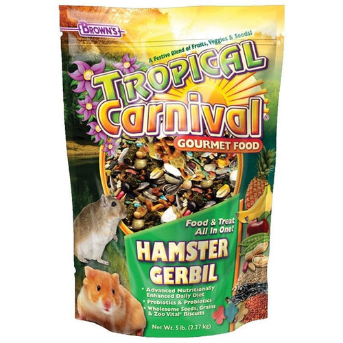 TROPICAL CARNIVAL GOURMET HAMSTER & GERBIL FOOD (5 LB)