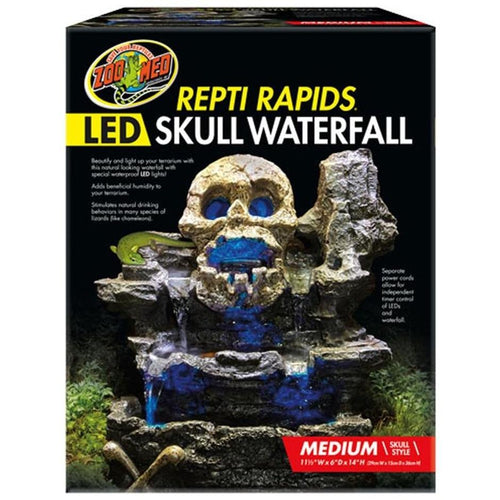 REPTI RAPIDS LED SKULL WATERFALL