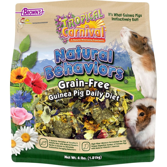 TROPICAL CARNIVAL NATURAL BEHAVIOR GUINEA PIG FOOD (4 LB)