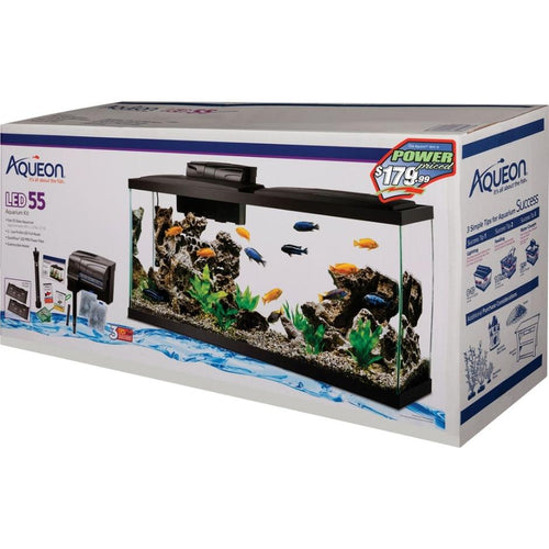 AQUEON LED AQUARIUM KIT RECTANGLE PREPRICED (29 GAL-30X12X18 IN)